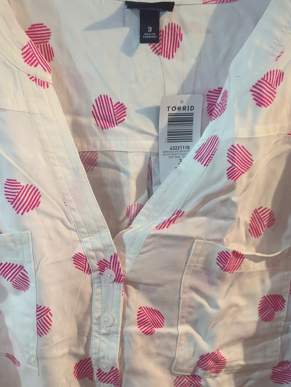 White Torrid Blouse - Picture 4 of 7
